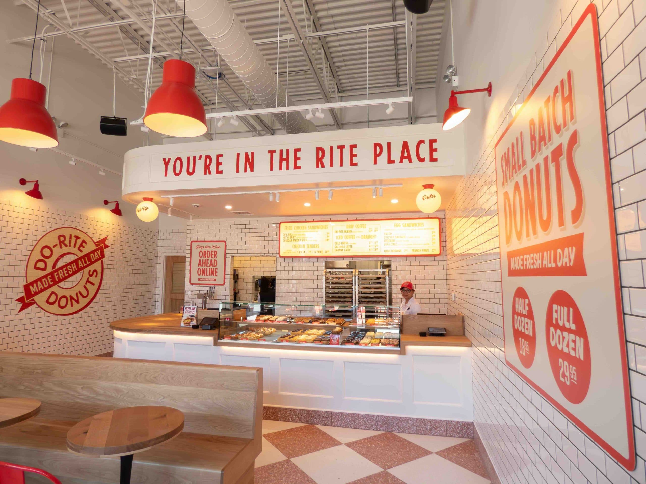 Interior shot of Fulton Market Do-Rite Donuts & Chicken.